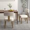 Costway Set of 2/4 Armless Dining Chairs with Curved Backrests & Padded Seat Cushions Beige